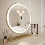 Anne Round Hollywood Mirror Gold 60x67CM