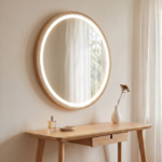Florence Round Oak Mirror 60cm