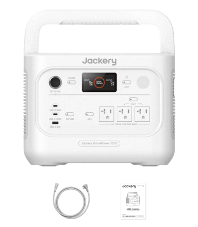 Jackery HomePower 1000 v2 Portable Power Station (White)