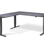 Stockholm Height Adjustable Corner Desk(With Bluetooth Control)