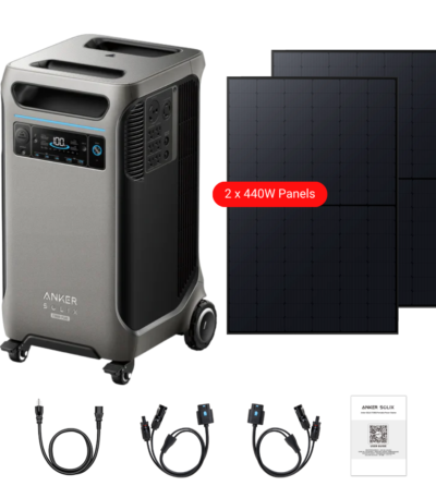 Anker SOLIX F3800 Plus Portable Power Station + 440W Rigid Solar Panels