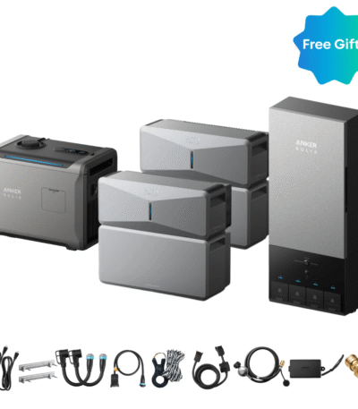2 x Anker SOLIX E10 Power Module + Batteries + Power Dock + Smart Generator 5500 (Tri-Fuel)