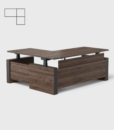Vernal L-shaped Executive Standing Desk