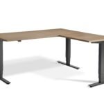 Stockholm Height Adjustable Corner Desk(With Bluetooth Control)