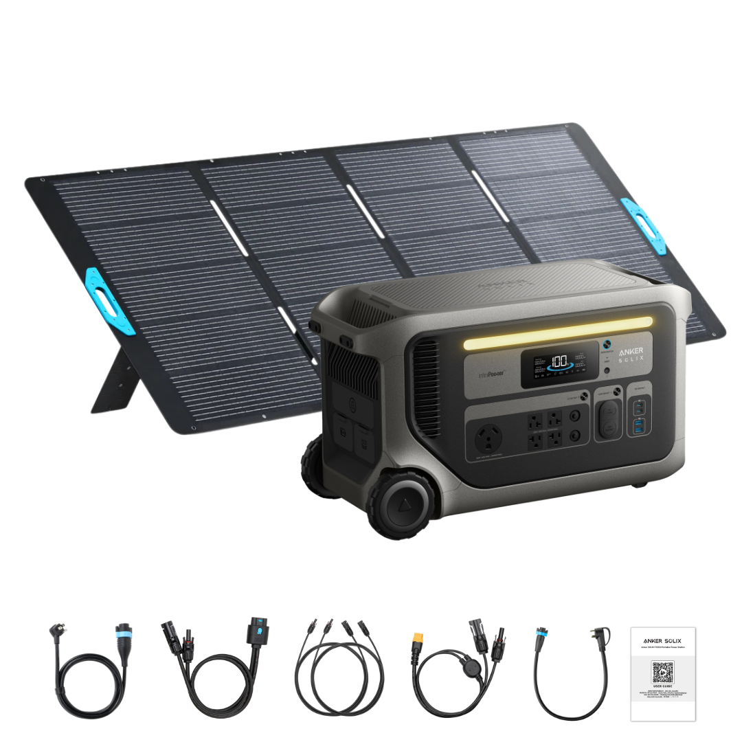 b1782119 Anker SOLIX F3000 Solar Generator + 400W Portable Solar Panel Kits