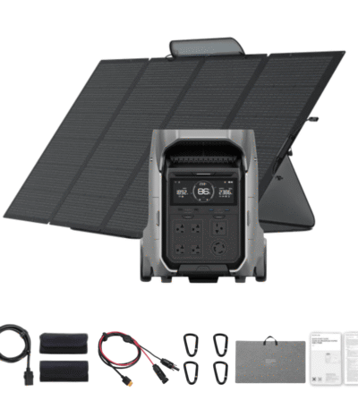 EcoFlow DELTA Pro 3 Solar Generator + 400W Portable Solar Panels