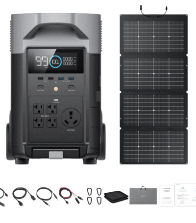 EcoFlow DELTA Pro Solar Generator + 220W Portable Solar Panels
