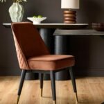 Mae Rust Velvet Dining Chair