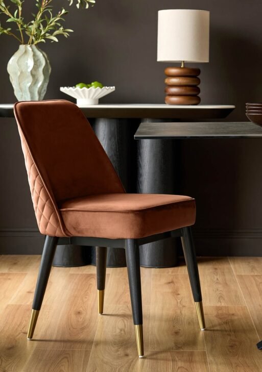 Mae Rust Velvet Dining Chair