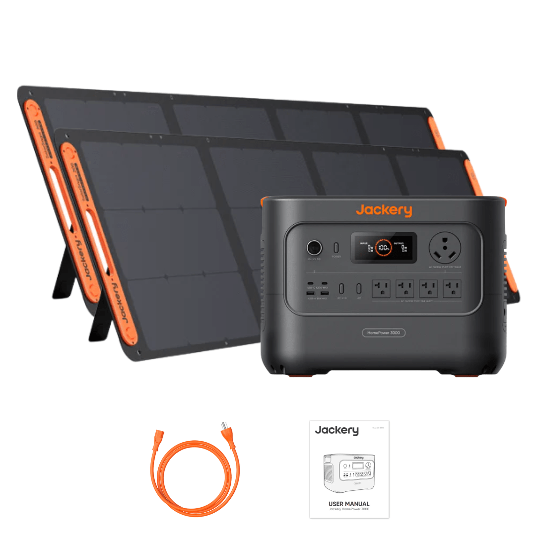 jackery-homepower-3000-solar-generator-2-x-solarsaga-200w-portable-solar-panelsolar-generators-kits60-300020-us00080-1309665 Jackery HomePower 3000 Solar Generator + 2 x SolarSaga 200W Portable Solar Panel - Image 1